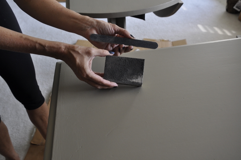 Trying for a perfect finish.