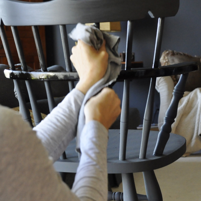 The stain gives it depth.