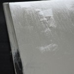 It was a little blistered.